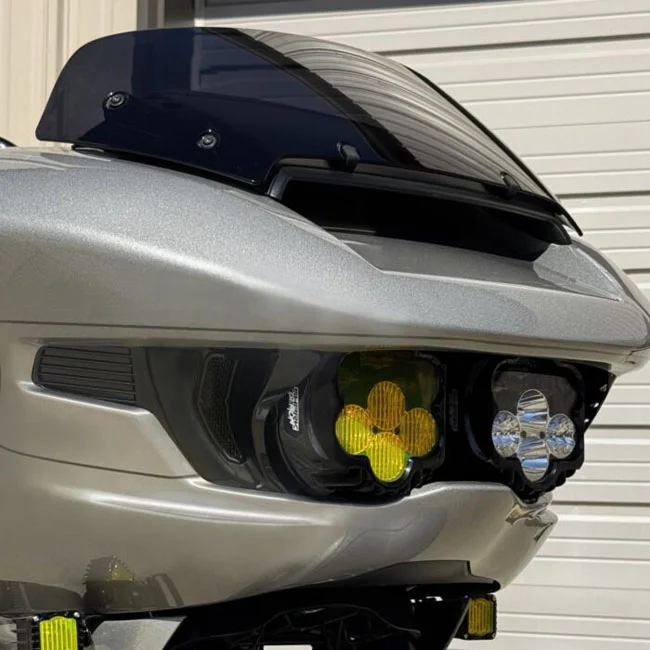 Custom Dynamics Dynamics, Shark Demon LED headlamp kit. White/yellow