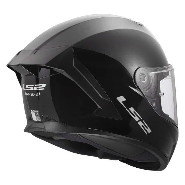 LS2 Rapid III Solid helmet gloss black