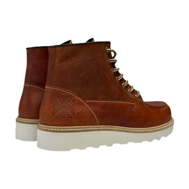 West Coast Choppers WCC Rigid boots tumbled brown