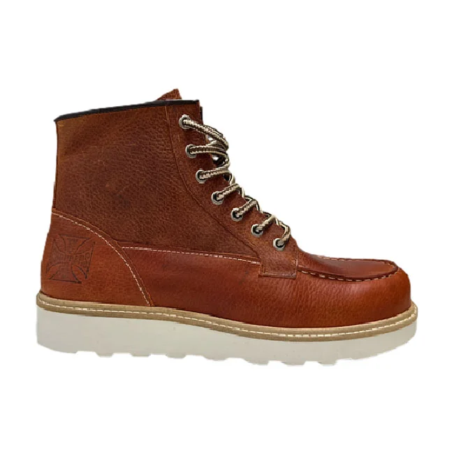 West Coast Choppers WCC Rigid boots tumbled brown