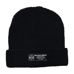 West Coast Choppers WCC Waffle Cuff beanie black