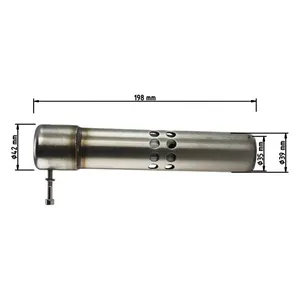 Falcon exhaust Falcon, Double Groove standard exhaust baffle. 38mm
