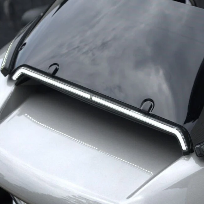 Custom Dynamics Dynamics, Led center fairing vent. Black