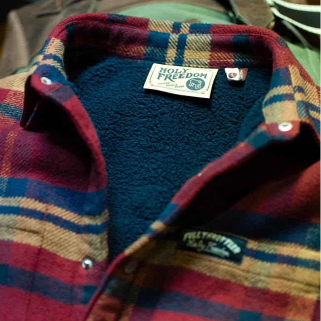 Holy Freedom Freedom Redford lined shirt red