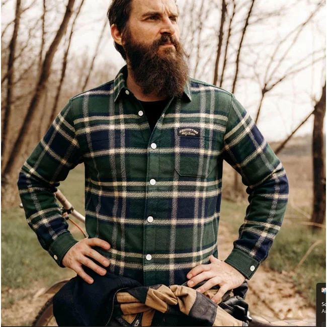 Holy Freedom Freedom Macleod lined shirt green