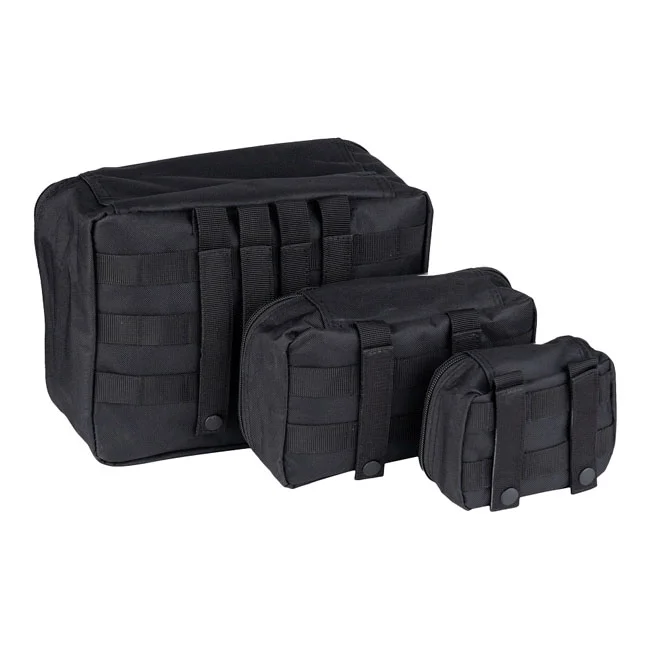 Army Surplus Surplus Organizer transparent set 3pcs black