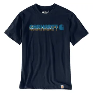 Carhartt Carhartt Irvine Layered Logo t-shirt navy