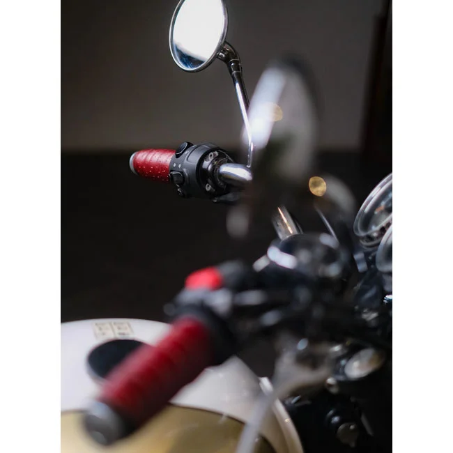Tripmachine Trip Machine, handlebar grip wraps. Cherry Red perforated