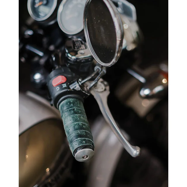 Tripmachine Trip Machine, handlebar grip wraps. Forest Green perforated