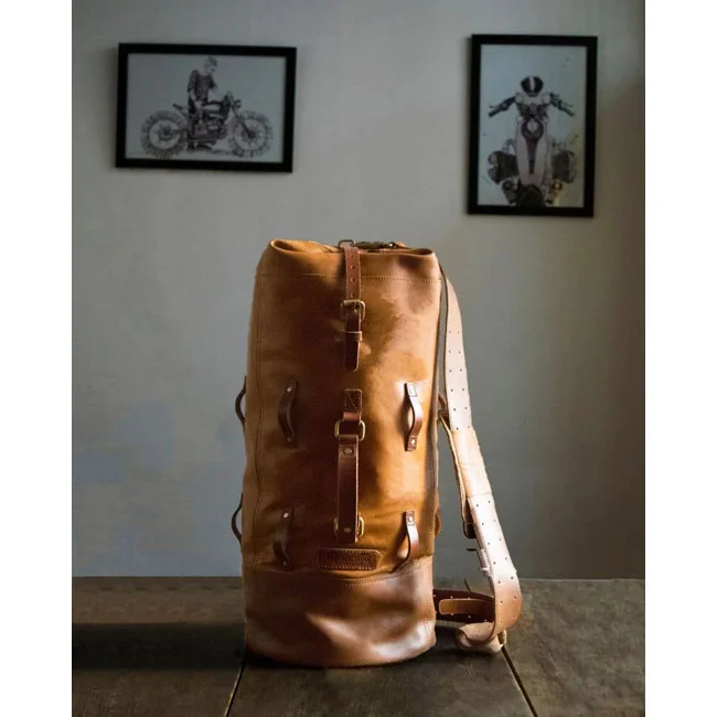 Tripmachine Trip Machine, Military duffle bag. Vintage Tan