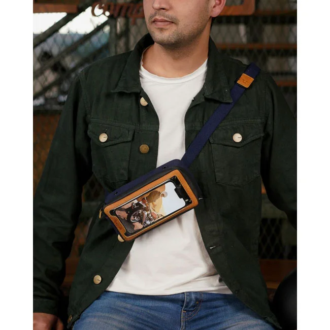 Tripmachine Trip Machine Navigator Case blue & tan