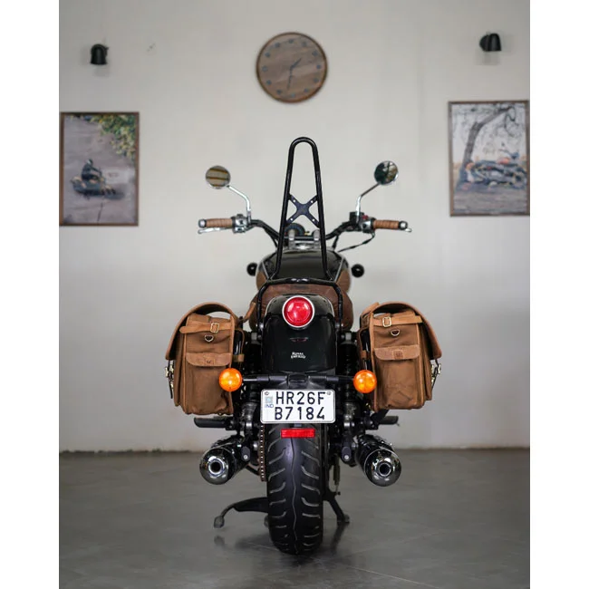 Tripmachine Trip Machine Expedition Saddlebag Pair brown and tobacco