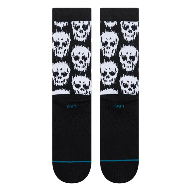 Stance Static Skull Crew socks black