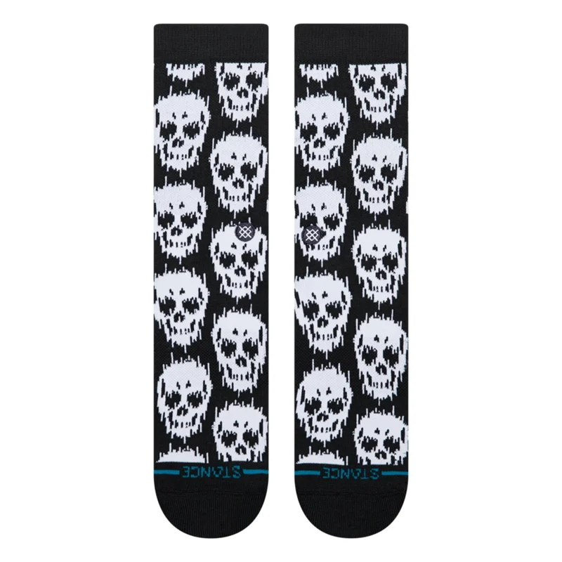 Stance Static Skull Crew socks black