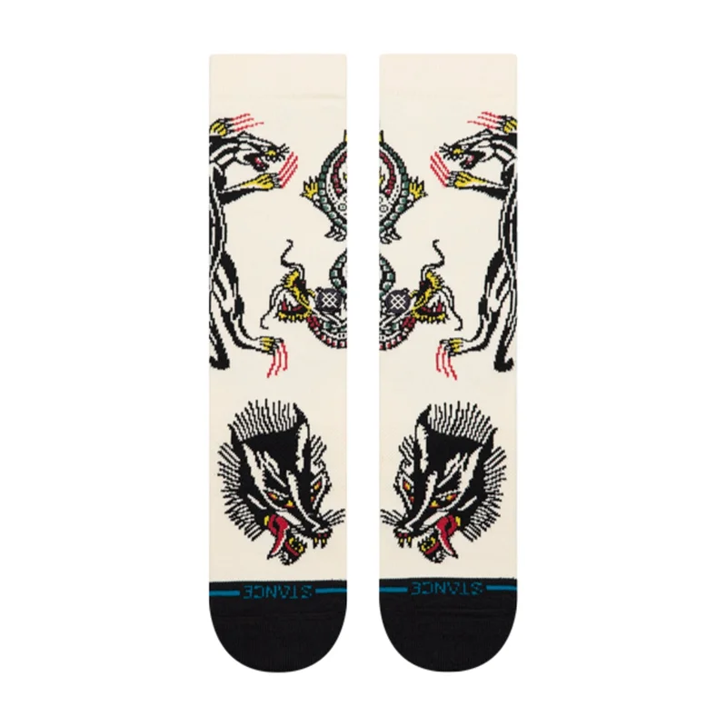 Stance Battle Crew socks cream