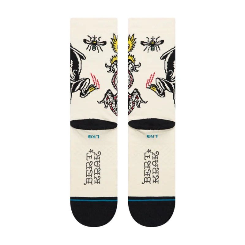 Stance Battle Crew socks cream
