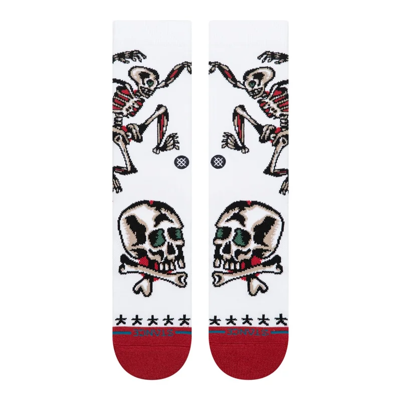 Stance Skeleton Crew socks white