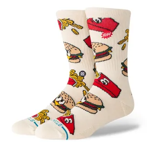 Stance Stance Combo Meal Crew socks tan