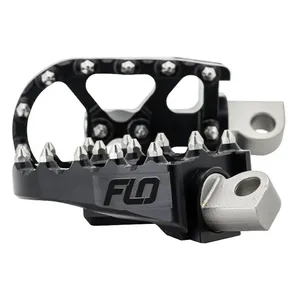 Flo Motorsports Flo Motorsports, V2 MX foot peg set. Black