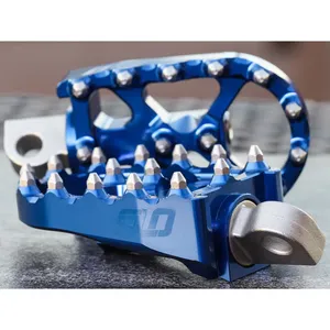 Flo Motorsports Flo Motorsports, V2 MX foot peg set. Blue