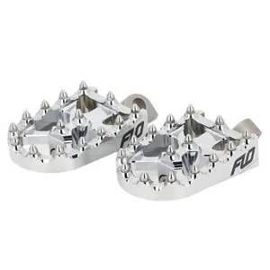 Flo Motorsports Flo Motorsports, V2 MX foot peg set. Chrome