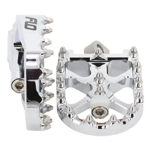 Flo Motorsports Flo Motorsports, V3 MX foot peg set. Chrome