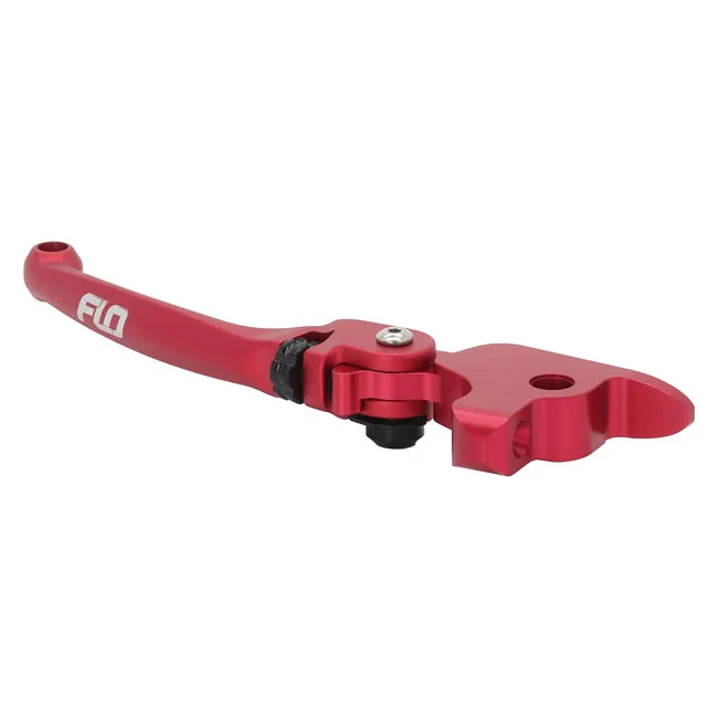 Flo Motorsports MX style brake & clutch lever set. Red