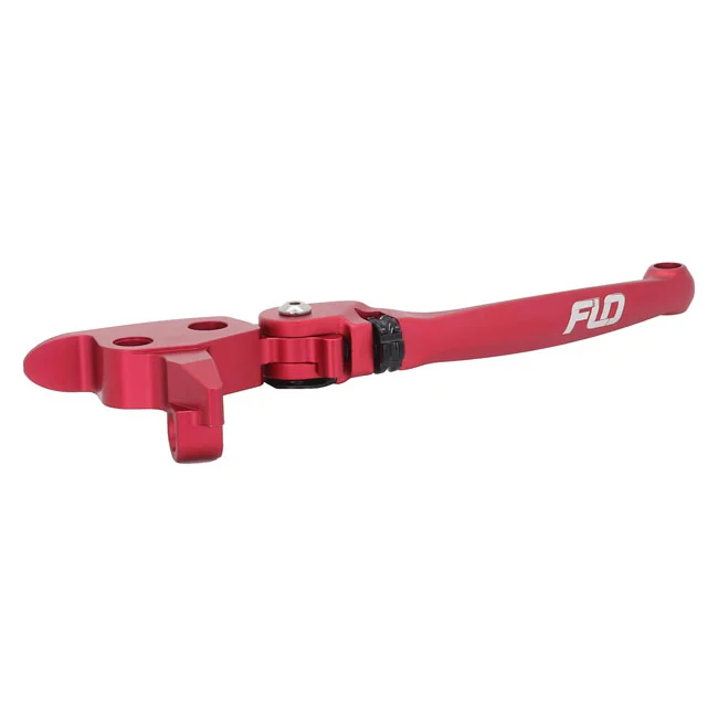 Flo Motorsports MX style brake & clutch lever set. Red