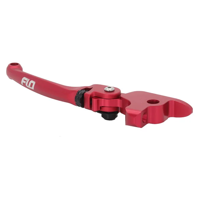 Flo Motorsports MX style brake & clutch lever set. Red