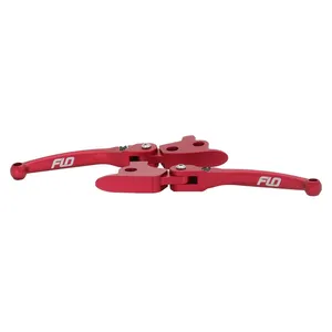 Flo Motorsports Flo Motorsports, MX style brake & clutch lever set. Red