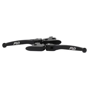 Flo Motorsports, MX style brake & clutch lever set. Black