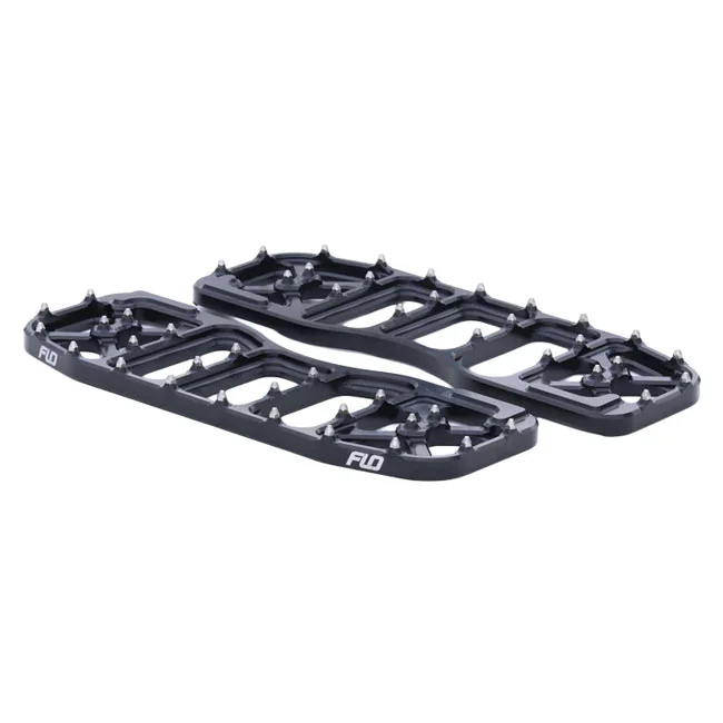 Flo Motorsports V5 Bagger floorboard set. Black