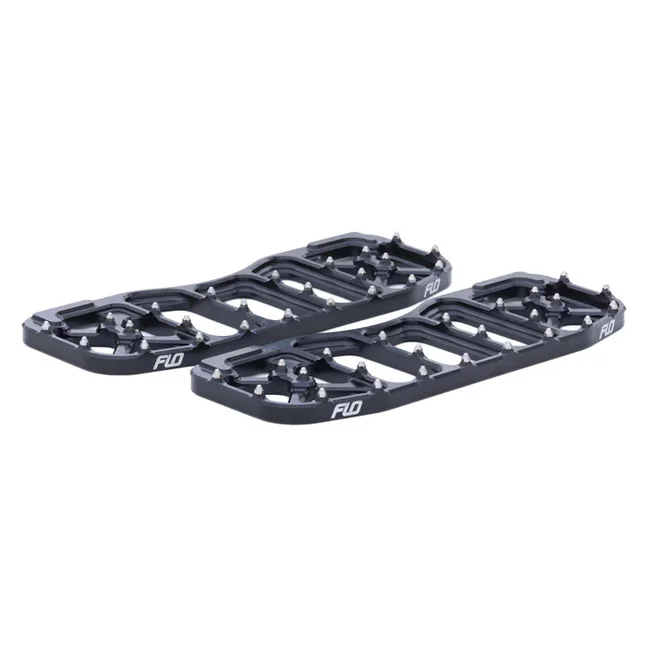 Flo Motorsports V5 Bagger floorboard set. Black