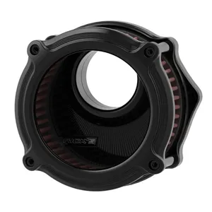 Rick's Motorcycles Rick''s, ''Good Guys 3 Porthole'' air cleaner assembly. Black