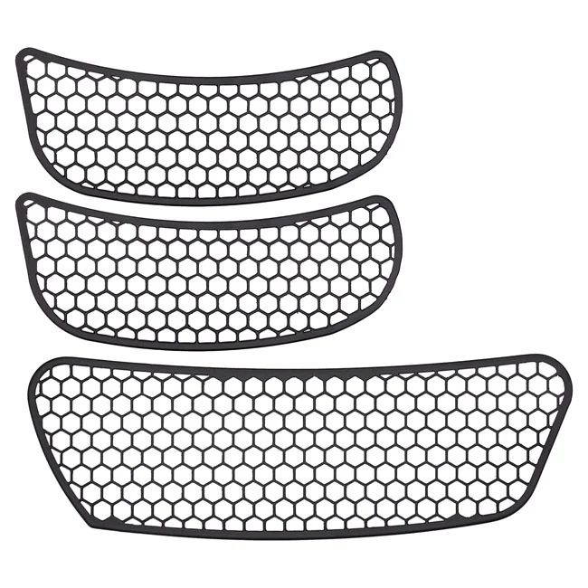 MCS Front Fairing Mesh vent Screen Grills. Black