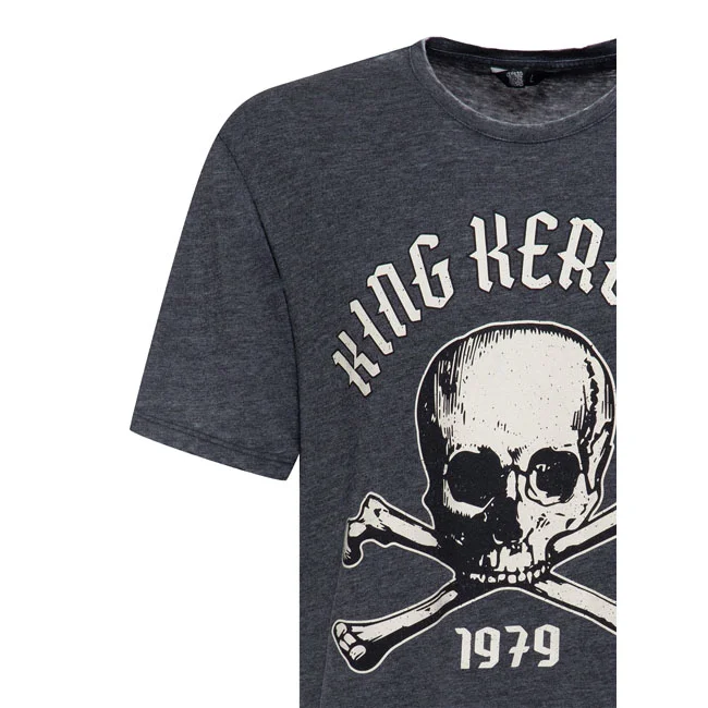 King Kerosin Kerosin Skull 1979 t-shirt anthracite