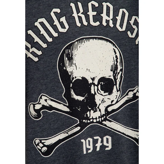 King Kerosin Kerosin Skull 1979 t-shirt anthracite