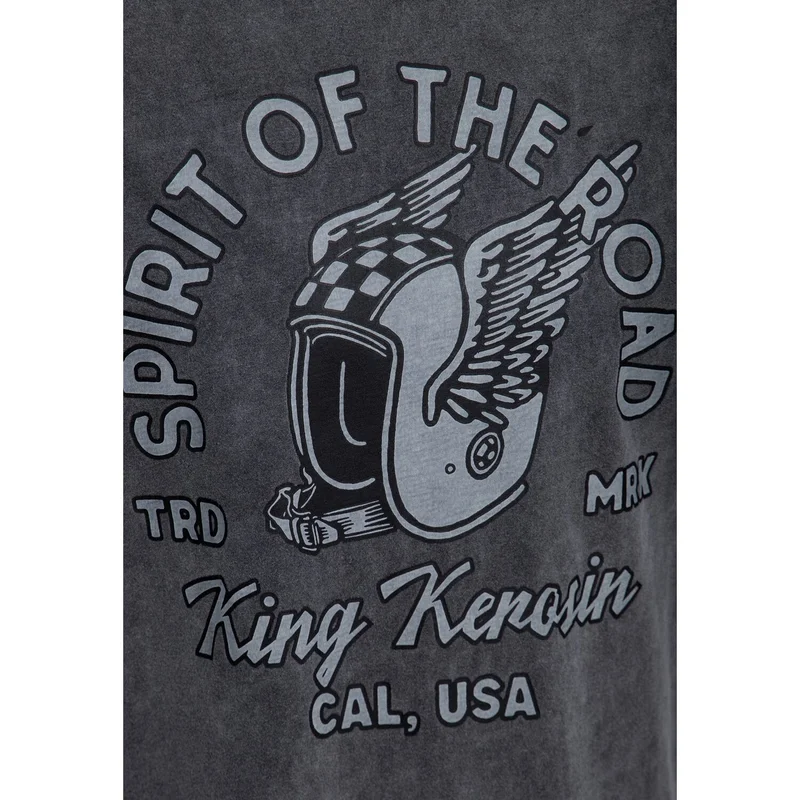 King Kerosin Spirit Of The Road t-shirt anthracite