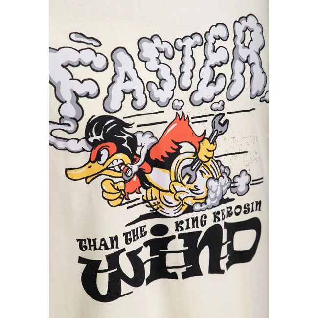 King Kerosin Kerosin Faster Than The Wind t-shirt off white