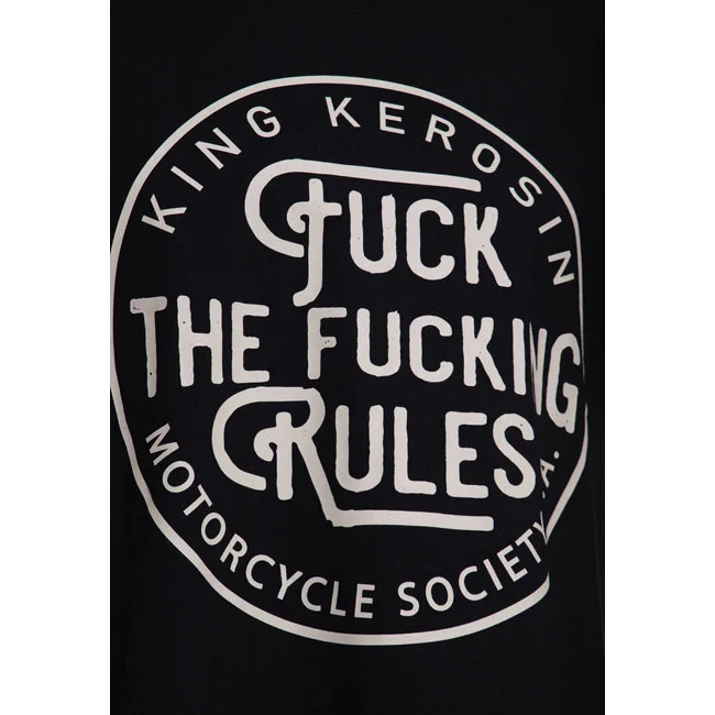 King Kerosin Kerosin Fuck the rules t-shirt black