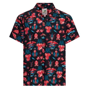 King Kerosin King Kerosin Kustom Kulture Hawaii shirt black