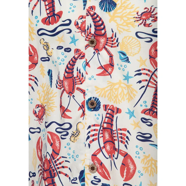 King Kerosin Kerosin Deep Sea Hawaii shirt off white