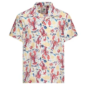 King Kerosin King Kerosin Deep Sea Hawaii shirt off white