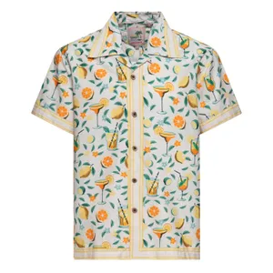 King Kerosin King Kerosin Hawaii Citrus Cocktail shirt creme