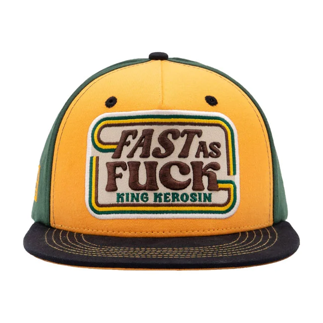 King Kerosin Kerosin Fast As Fuck flat cap black/yellow