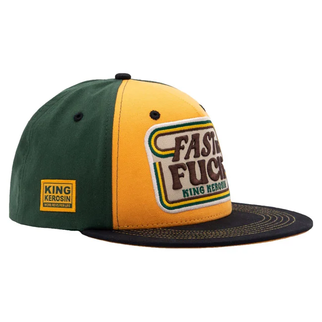 King Kerosin Kerosin Fast As Fuck flat cap black/yellow
