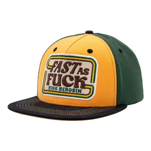 King Kerosin King Kerosin Fast As Fuck flat cap black/yellow