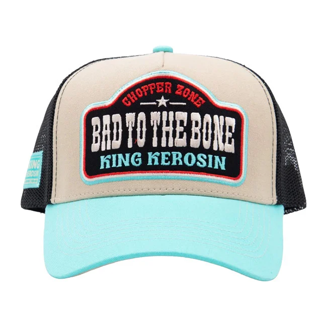 King Kerosin Kerosin Bad To The Bone trucker cap turquoise/ecru