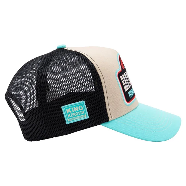 King Kerosin Kerosin Bad To The Bone trucker cap turquoise/ecru