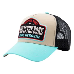King Kerosin King Kerosin Bad To The Bone trucker cap turquoise/ecru